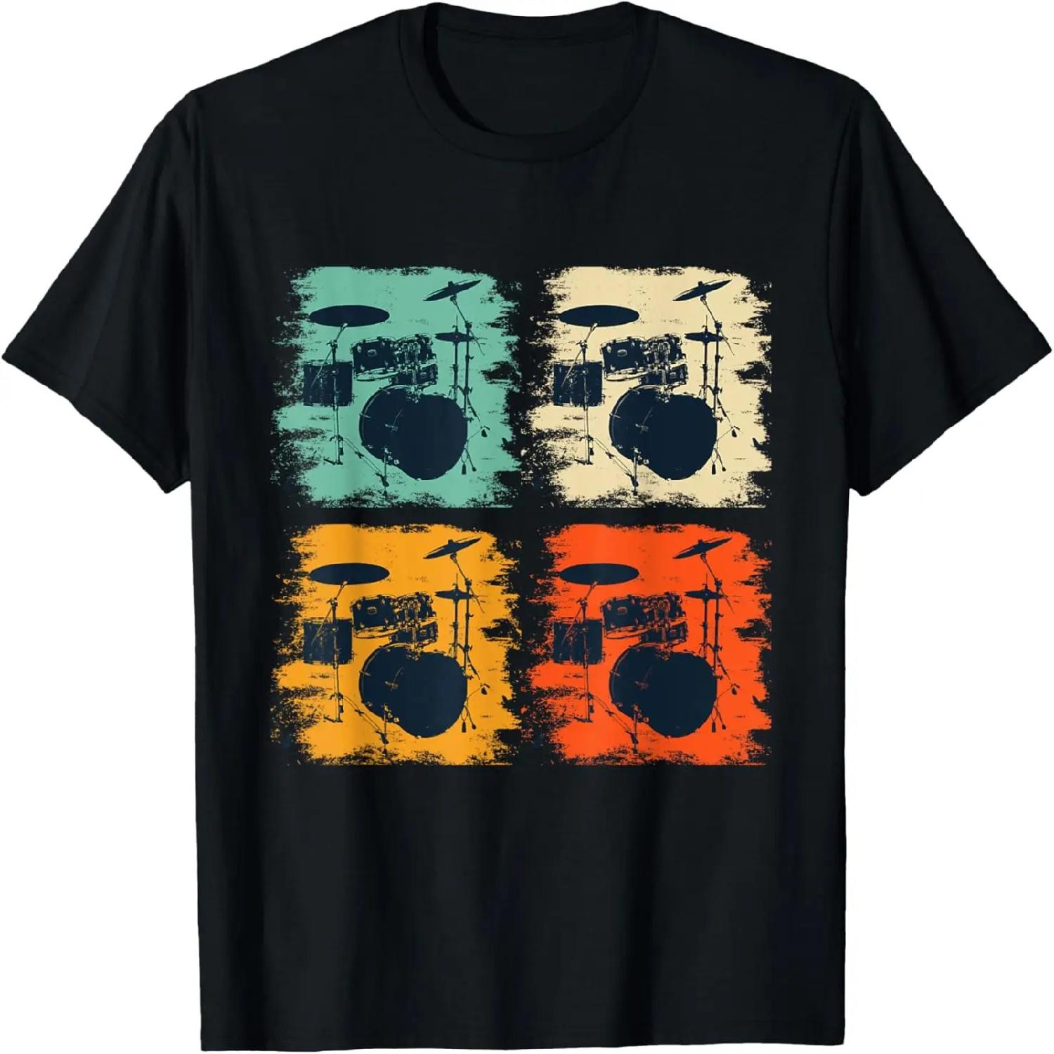 

Vintage Drummer Shirt, Relax The Drummer is Here Drumset T-Shirt XXXXXL різнокольоровий