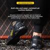 Men's Safety Shoes Steel Toe Men's Boots Anti-smash Anti-puncture Work Boot Working Footwears Slip-Resistant Boots Breatheable