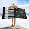 Piano Key Musical Note Beach Towel for Family Stuffs Friends Gifts Quick-Dry Sand Free For Bath Yoga Beach Camping Swimming GYM