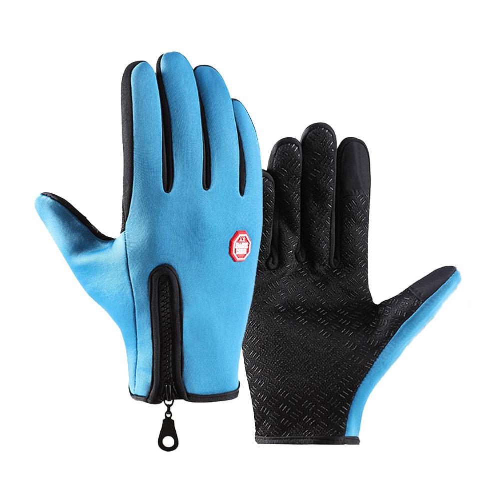 Touchscreen Full Finger Winter Gloves For Men Women Warm Thermal Fleece Gloves Solid Thick Sport Cycling Gloves Outdoor Mittens