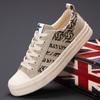 Men's Casual Flat Baseplate Shoes Versatile Casual Trendy Shoes Comfortable Breathable Canvas Shoes Men Canvas Sneakers Man