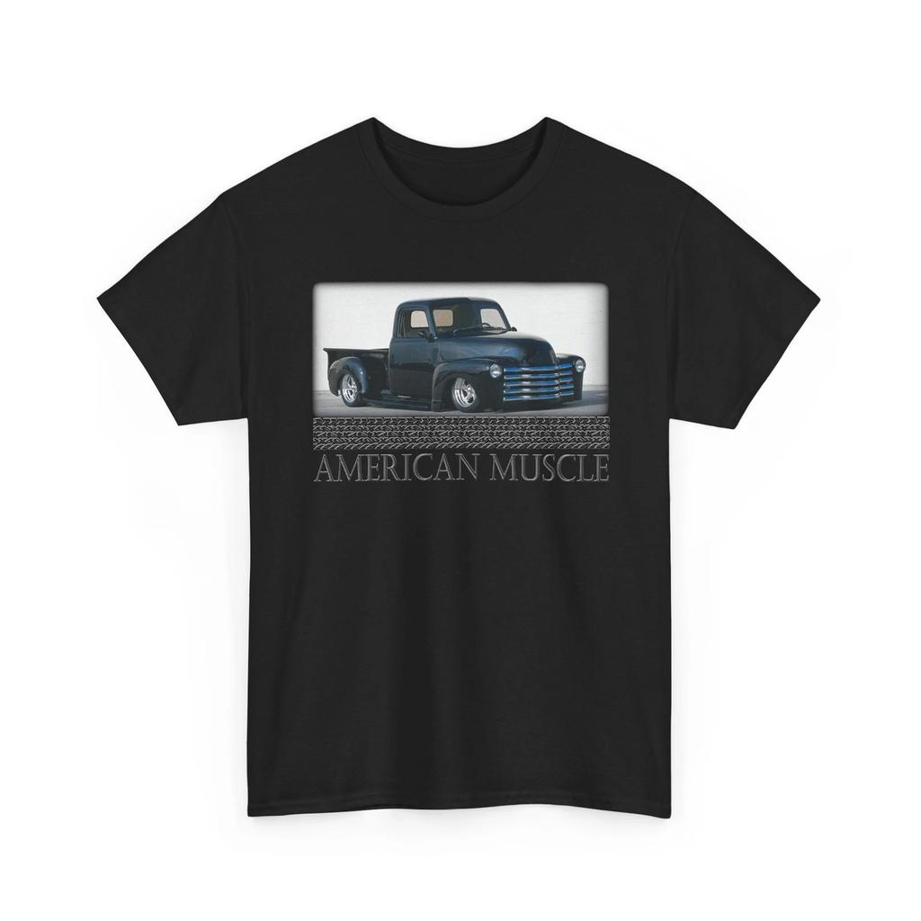 American Muscle Racing Vintage Truck Apache 3100 Garage Heavy Cotton TShirt