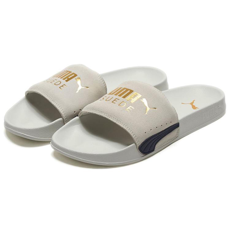 New PUMA Leadcat Ftr Suede Classic Slide 'Marshmallow' 372277-03