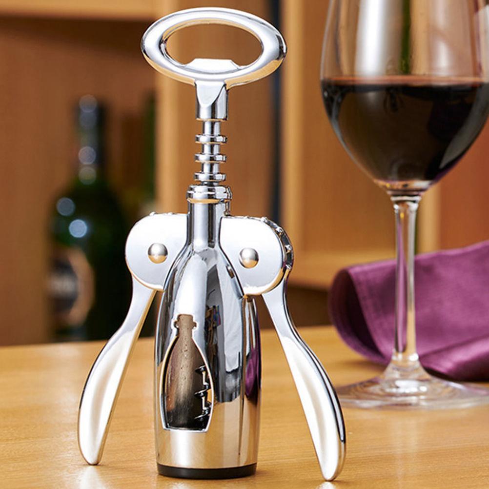 Stainless Steel Wine Opener, Heavy Duty Corkscrew Set For Home Bar, Ideal Graduation Retirement Gift For Men Women, Easy To Use Professional Sommelier