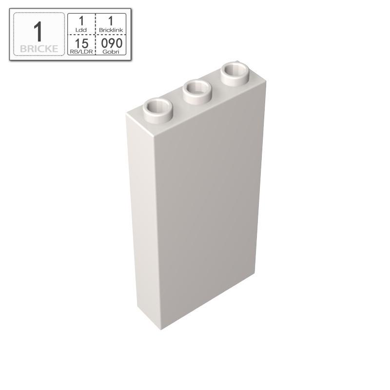 BRICKE 3755 Building Blocks 1x3x5 - LEGO Compatible MOC Accessories Single Piece белый