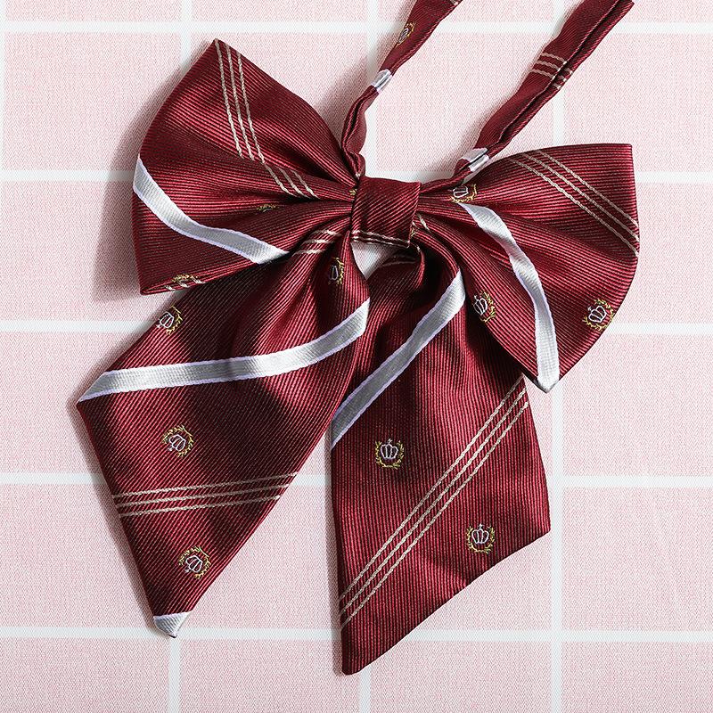 

Jk Japanese Plaid Korean Version Of Collar Flower Graduate Female Collar Flower College Wind Streamer Jk Bow Shirt Accessories Sailor Suit
