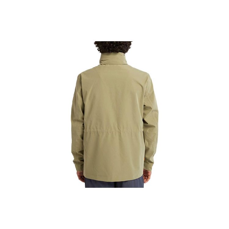 Timberland Solid Color Multi-Pocket Collar Work Jacket Men jackets Cassel-Green A6R79-590