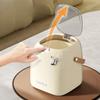 Desktop Decoration Wastebasket Trash Can Small Paper Basket Recycle Bin Handle Tissue Storage Box Deluxe Mini Household Cleaning