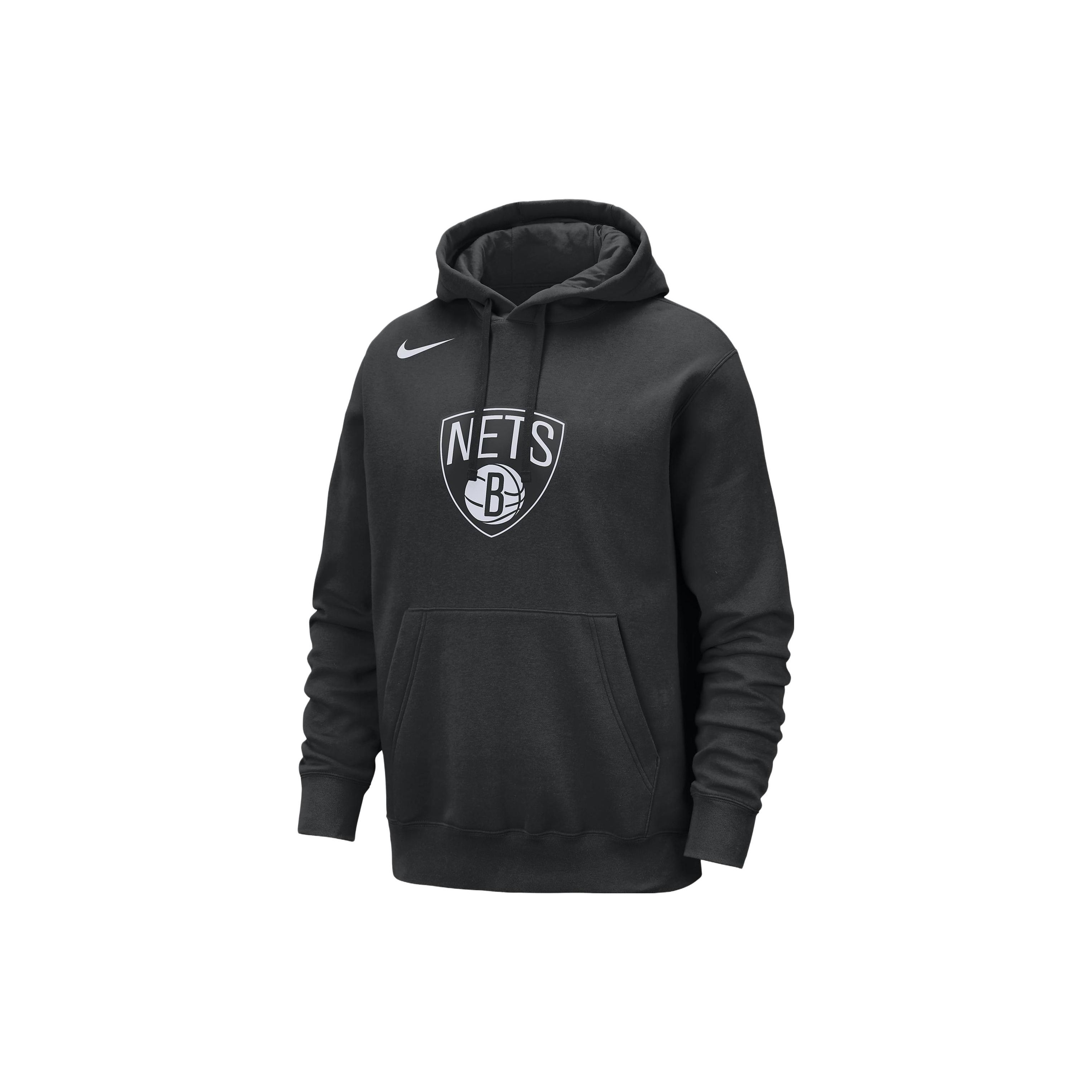 Nike Brooklyn Nets Club NBA Pullover Hoodie Men hoodies Black FB4744-010 S