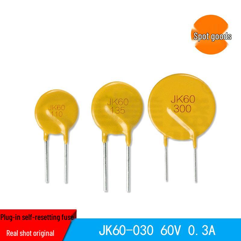 JK60-030 60V 0.3A Plug-in Resettable Fuse In Stock