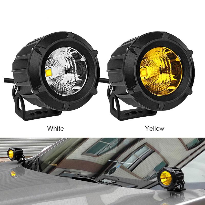 Motorcycle Led Headlight Spot Lamp Off-road Led Fog Lights Motorbike Scooter Vehicle Truck Running Lighting 3000K 6500k