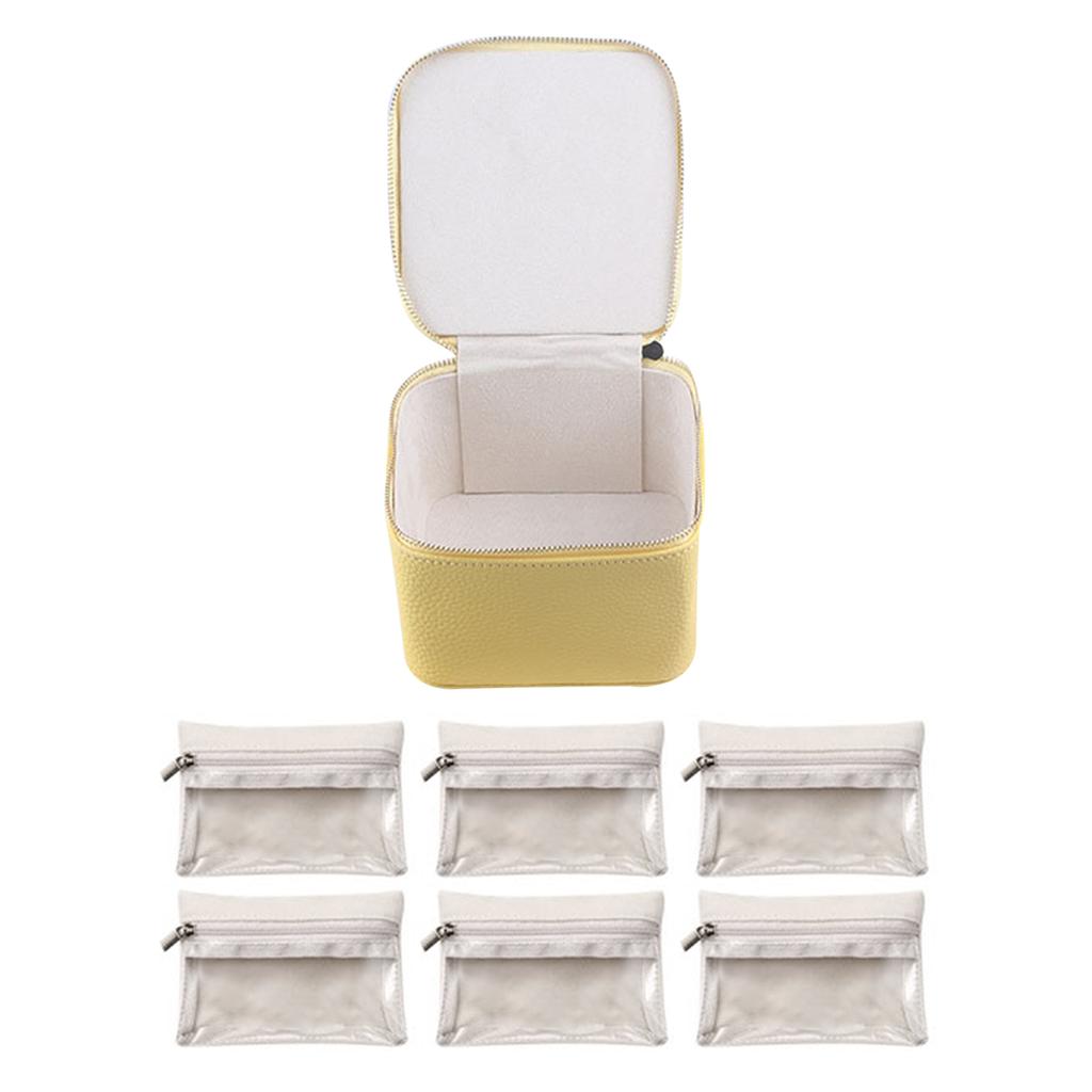 Einfacher Schmuck-Organizer mit Reißverschluss, Mehrzweck-Aufbewahrungskoffer für Armbänder, für Schlafzimmer und Zuhause