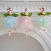 Plush Girl With Flower Hanging Ornament For Spring Festival Decoration Living Room Enhancement Accessory