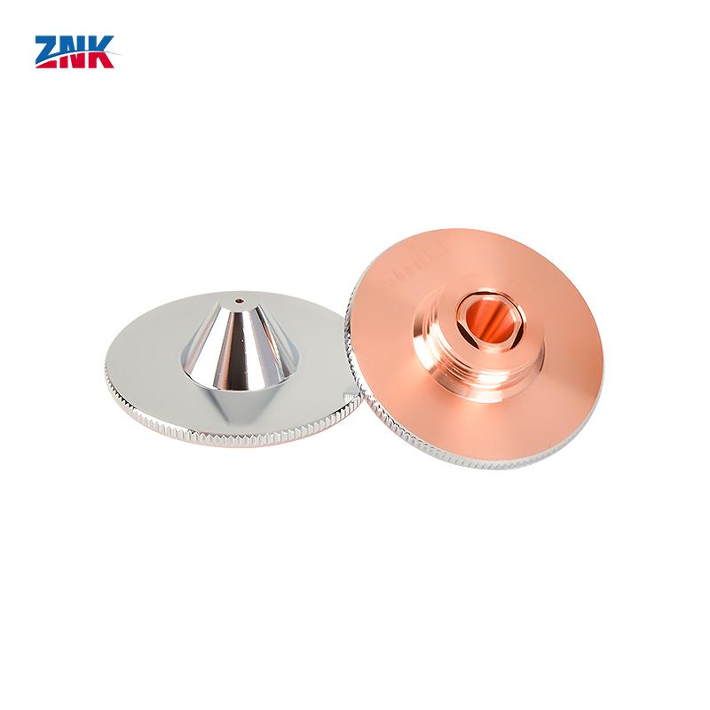 ZNK D32 Industrial Use Laser Nozzle New Condition Single-Layer Natural Color and Double-Layer Chrome Plating Straw Hat Style Double-layer chrome plating (caliber1.0mm-3.0mm)