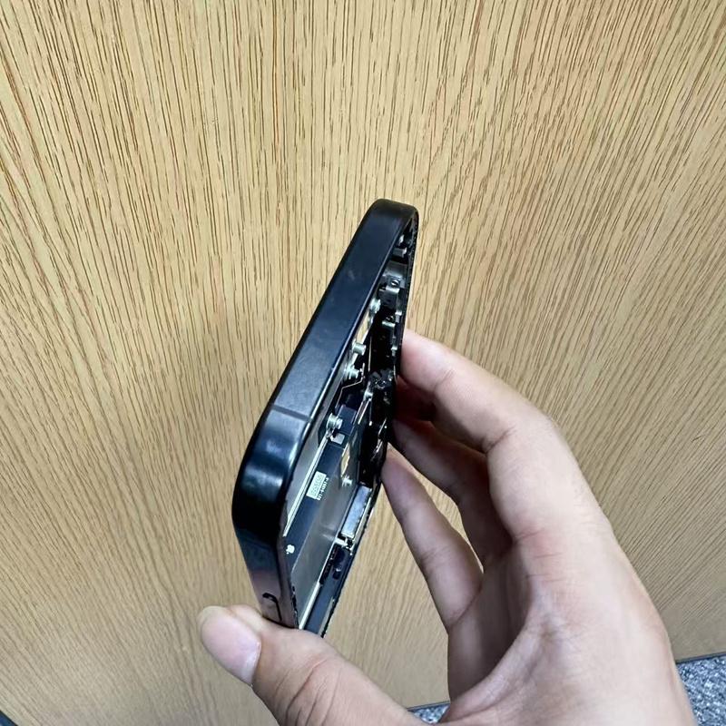 Second Hand 90%-New Frame Housing for iPhone 15 Pro Housing With Flex Cable Glass Good Working Repair Parts,Black SIM Version