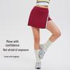 Women's Quick-Dry High-Waisted Tennis Skirt - Slim Fit, Anti-Exposure, Fake Two-Piece Design, Ideal for Summer Running & Fitness