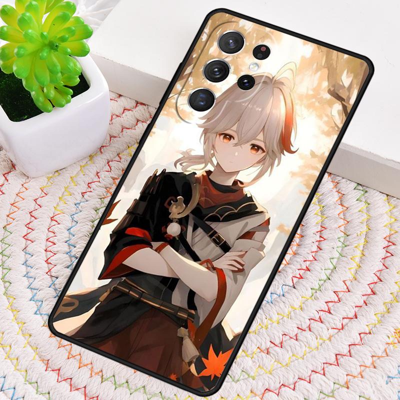 Kaedehara Kazuha Genshin Impact Silicone Phone Case For Samsung Galaxy note 10 pro S26 S25 S24 S23 S22 S21 Plus S25Ultra Cover