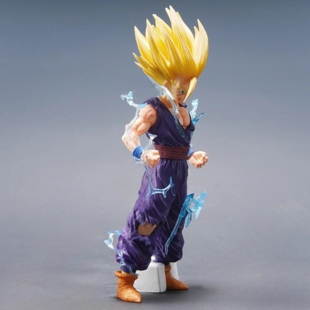 24cm/9.45in Anime Dragon Ball Figure Super Saiyan Son Gohan Action Figures Pvc Desktop Ornamen Collection Model Toys Gifts 2 Round Sensory Compression