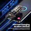 TOOCKI TQ-CC25A Car Charger 60W Dual Port USB-A and USB-C Fast Charging Adapter For Vehicle Use