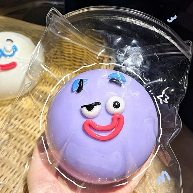 1Pcs Soft Moldable Cute Slow Rise Squeeze Toys Curiosities Dog Face Swap Decompression Toy For Relaxing Sensory