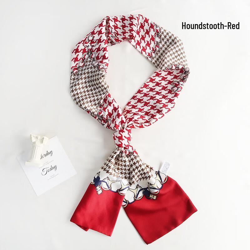 Imitation Silk Long Narrow Scarf
