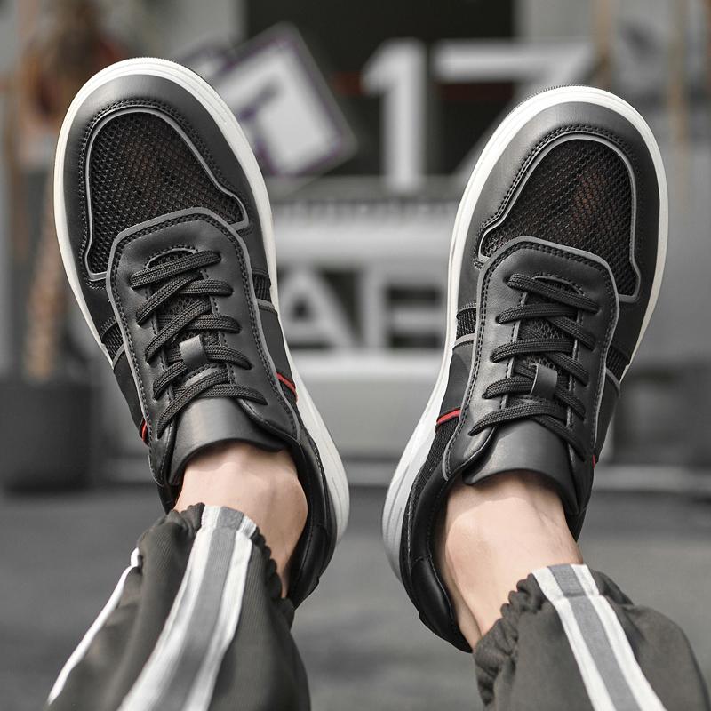 

Fashion Hollow Out Men Footwear Mesh Breathable Outdoor Sports Shoes Comfortable and High-quality Work Shoes Casual Shoes Fashion Flat 44 чёрный