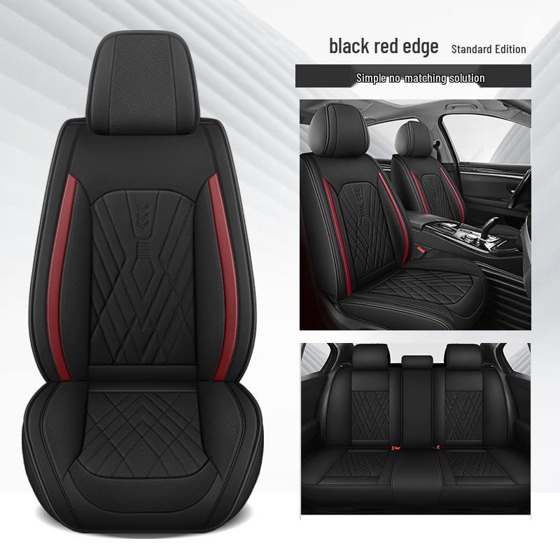 Universal Leather Car Seat Cushion: Durable, Full Wrap, All-Season Cover for Small Cars, SUVs, and Sedans