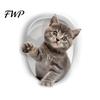 Lustige Toilettensitz-Aufkleber 3D Cartoon Katze Sticker, Wasserdicht Süßes Tier Deckel Einfach Abziehbar Badezimmer Aufkleber, Lustige Selbstklebende Wanddeko Kinder