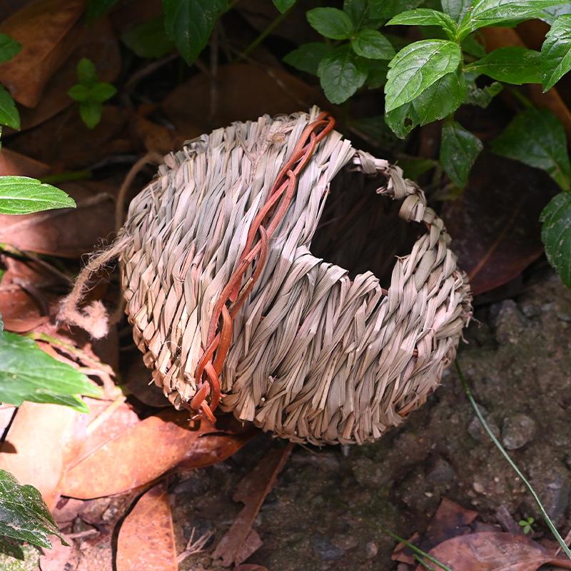Handmade Woven Bird's Nest Decorations Outdoor Ecological Bird Cage Decorations Garden Pet Supplies Bird's Nest Viewing