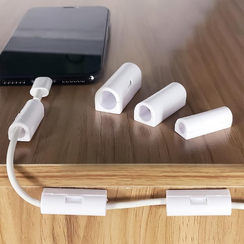 Self Adhesive Wire Clips Cable Holders With Innovative Flip Cover For Easy Cable Access Secure Fixation Cable Clips