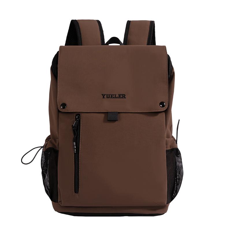 Large Capacity Backpack Water-Repellent Lightweight Student Schoolbag Unisex Outdoor Short-Distance Travel Bag кофейный