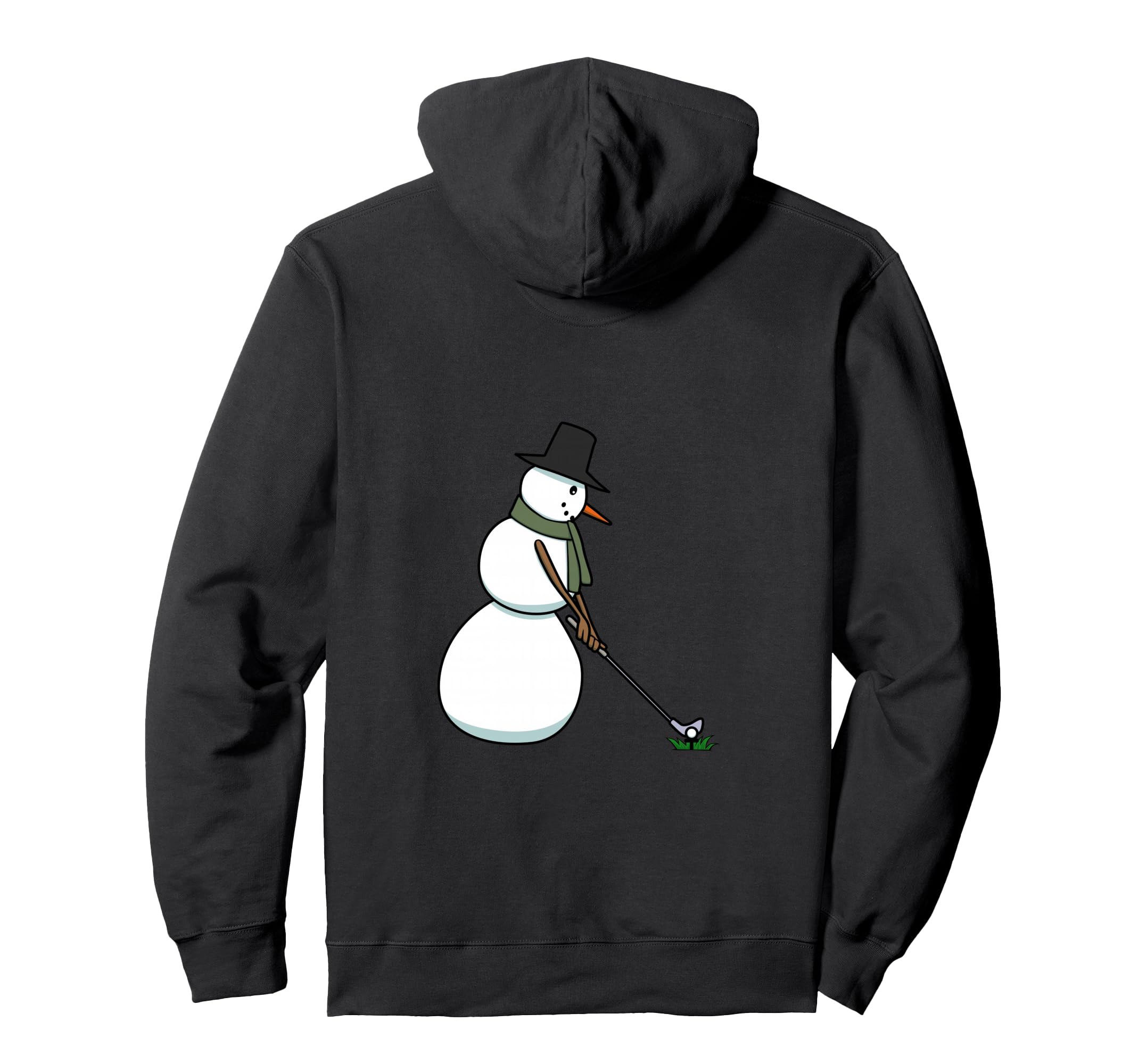 

Cute Snowman Golfing Hoodie чорний