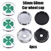 4pcs 56mm 60mm alfa romeo 3D Car emblem Wheel Center Hub auto Rim refit dust-proof badge covers cap styling accessories fw6