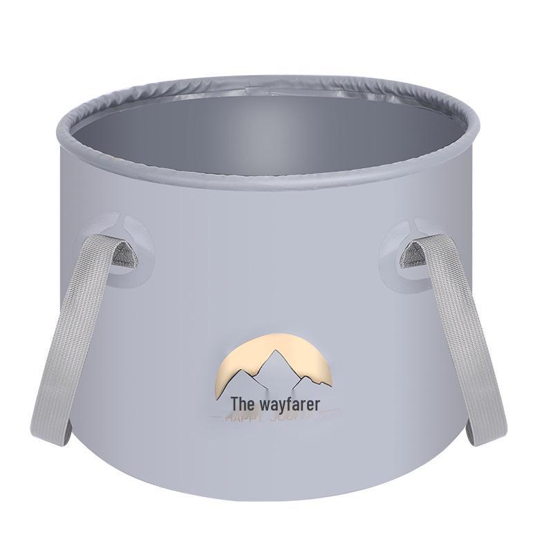 Large Portable Folding Basin for Travel: Multi-use for Washing Fruits, Face, and Feet - Ideal for Camping and Picnics