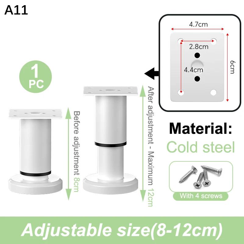 Heavy-Duty Adjustable Height Bed Frame Support Legs Furniture Support Columns Universal for Bed Sofa Cabinet Dresser Table