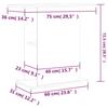 VidaXL Aquarium Stand Smoked Oak 36x75x72.5 Cm Engineered Wood 833652