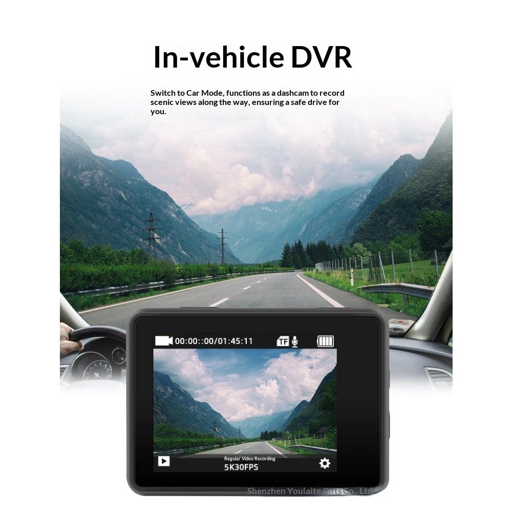 5K Motion Camera High Definition Touch Dual Screen Waterproof Remote Control Camera Motion Image Stabilization Camera Recording