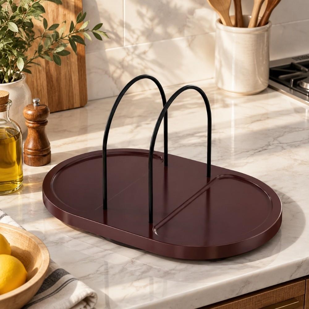 Multi Compartment Rotating Napkin Holder Vertical Napkin Holder  for Dining Table