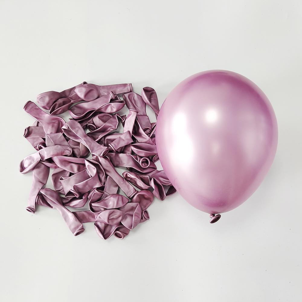 10 Zoll 50 Stück Latexballon Gold Silber Schwarz Rosa Xmax Ballon Hochzeit Alles Gute zum Geburtstag Metallisch Chrom Ballon Dekoration