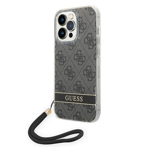 Guess Guohcp14Xh4Stk Iphone 14 Pro Max 6,7 Czarny/Black Hardcase 4G Print Strap