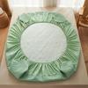 Waterproof Fitted Sheet Quilted Mattress Cover Mattress Protector for Old Child Twin Full Quuen King Size (No Pillowcase)
