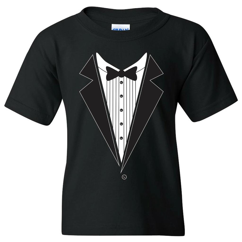 Tuxedo Shirt - Funny Formal Wedding Celebration Ceremony Graphic Youth T Shirt