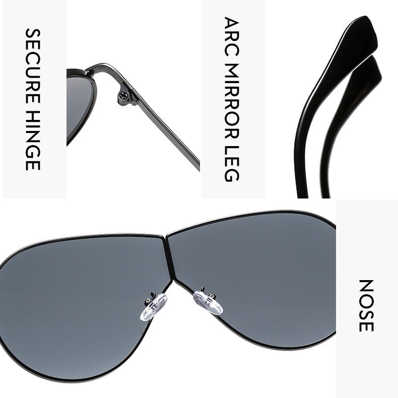 Women's sunglasses, men's and women's large-frame driving sunglasses
