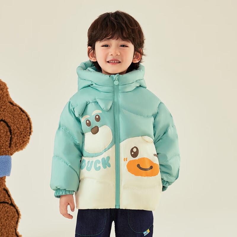 B.Duck Kids Thickened Hooded Winter Down Jacket 100