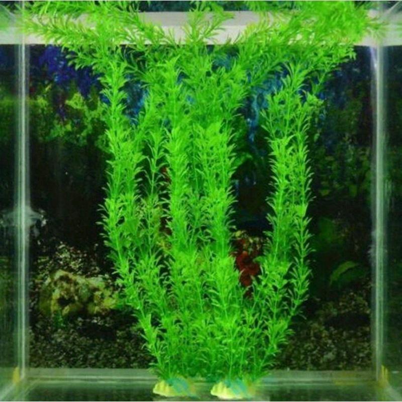 3pcs Artificial Aquarium Plants Decoration Fish Tank Water Plant Grass Ornament Plastic Underwater Aquatic Water Weeds Viewing Decor
