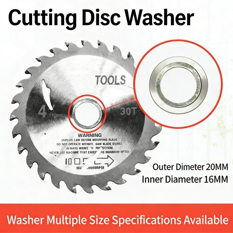 Stainless Steel Sawer Blade Bushing Arbor Spacer Adapter Set 19Pcs Reducer Rings For Different Arbor Hole Size