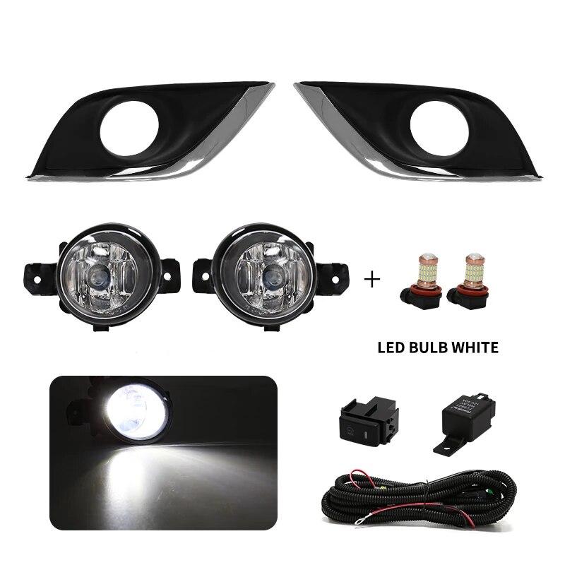 For Nissan Sunny Led Fog Light VERSA Sedan ALMERA N17 2014 2015 2016 2017 2018 Daytime Running Lamp DRL Daylight Waterproof 12V