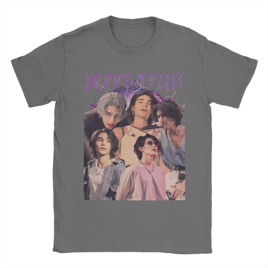 Leisure Thai Singer Actor Jeff Satur TShirt Men Crewneck Cotton T Shirts Short Sleeve Tee Shirt Classic Tops