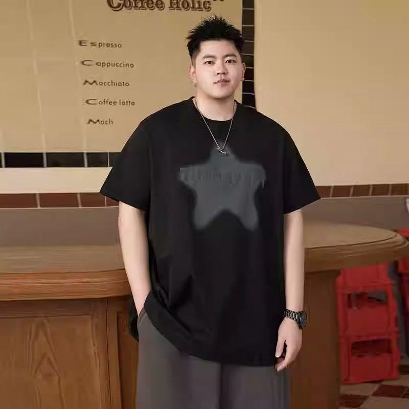 Cartoon Bedrucktes Lockeres Herrenmode Einfaches Kurzarm-Oberteil Baumwolle Bequem Leicht Kurzarm-T-Shirt