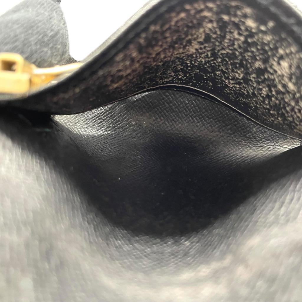 Used LOUIS VUITTONKey Holder  Black Leather Unisex